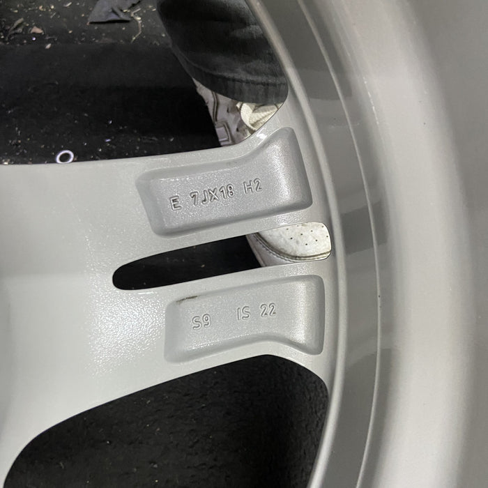 18" BMW X3 18-20 18x7 , 5 spoke, open spoke Original OEM Wheel Rim - Back View