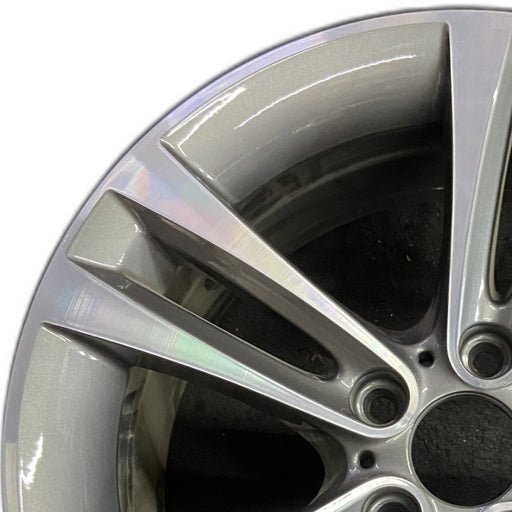18" BMW 430i 20 18x8 5 spoke double spoke flared spoke Original OEM Wheel Rim - Angle View