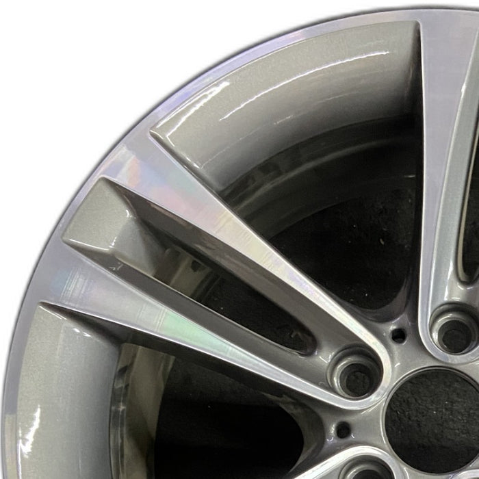 18" BMW 430i 20 18x8 5 spoke double spoke flared spoke Original OEM Wheel Rim - Angle View