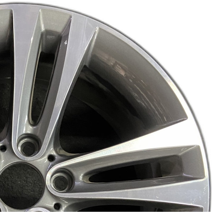 18" BMW 430i 20 18x8 5 spoke double spoke flared spoke Original OEM Wheel Rim - Side Profile