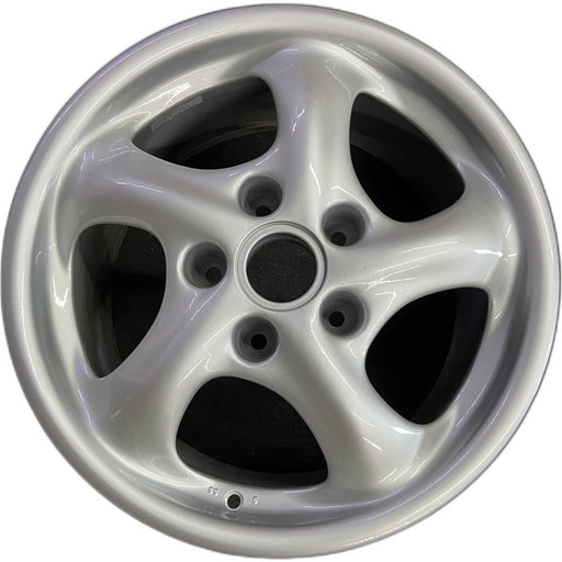 17" PORSCHE 911 99-01 17x9, Carrera Original OEM Wheel Rim - Front View