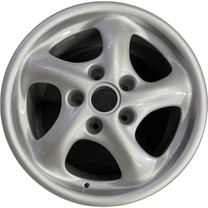 17" PORSCHE 911 99-01 17x9, Carrera Original OEM Wheel Rim - Front View