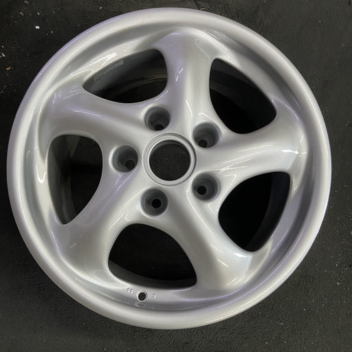 17" PORSCHE 911 99-01 17x9, Carrera Original OEM Wheel Rim - Angle View