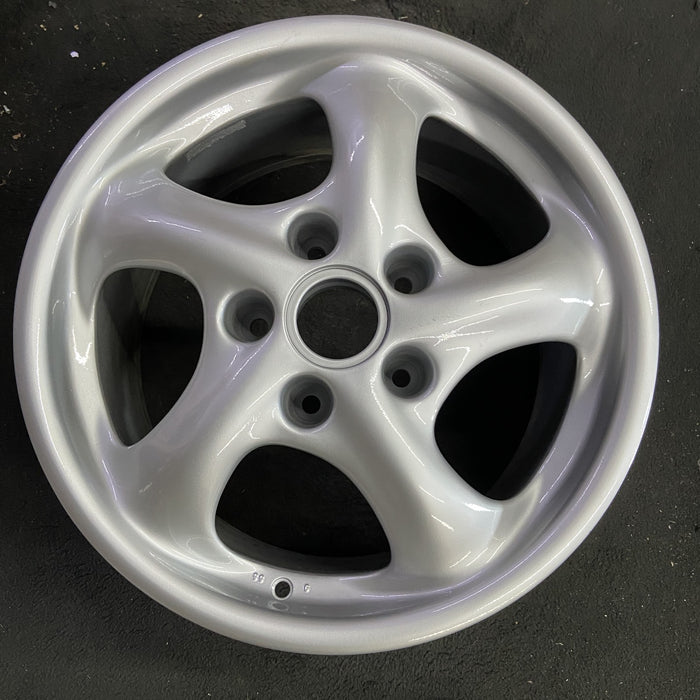 17" PORSCHE 911 99-01 17x9, Carrera Original OEM Wheel Rim - Angle View