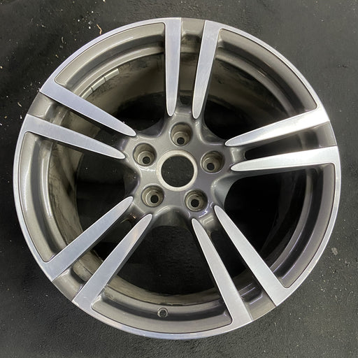 20" PORSCHE PANAMERA 10-16 , 20x11, 5 double spoke Original OEM Wheel Rim - Angle View