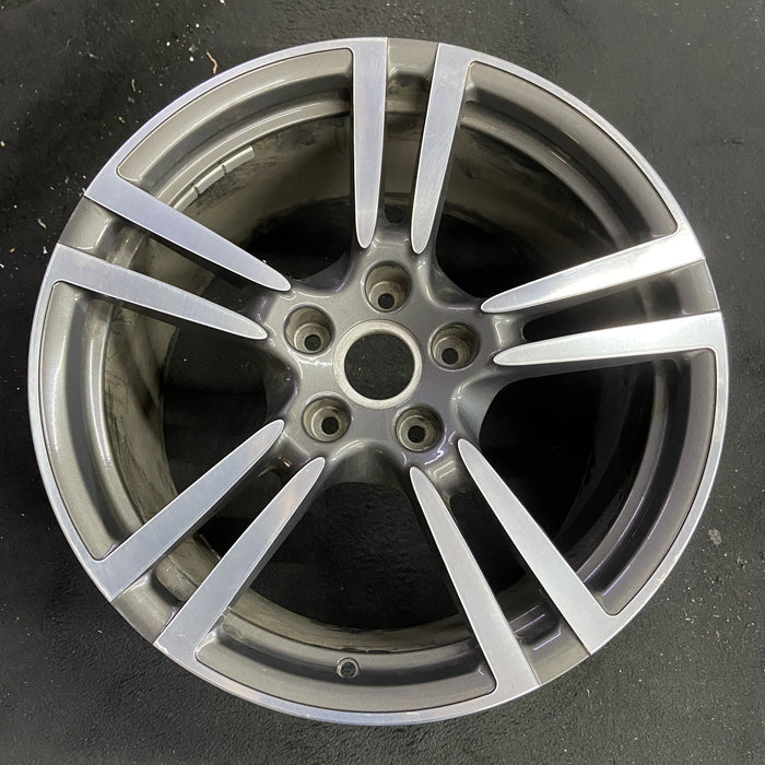 20" PORSCHE PANAMERA 10-16 , 20x11, 5 double spoke Original OEM Wheel Rim - Angle View