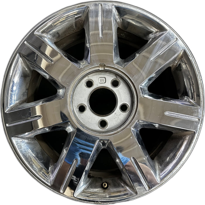 17" DTS 06 17x7, 7 spoke, chrome Original OEM Wheel Rim - Front View