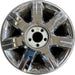 17" DTS 06 17x7, 7 spoke, chrome Original OEM Wheel Rim - Front View
