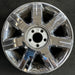 17" DTS 06 17x7, 7 spoke, chrome Original OEM Wheel Rim - Angle View