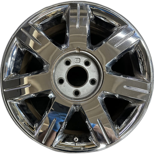 17" DTS 06 17x7, 7 spoke, chrome Original OEM Wheel Rim - Front View