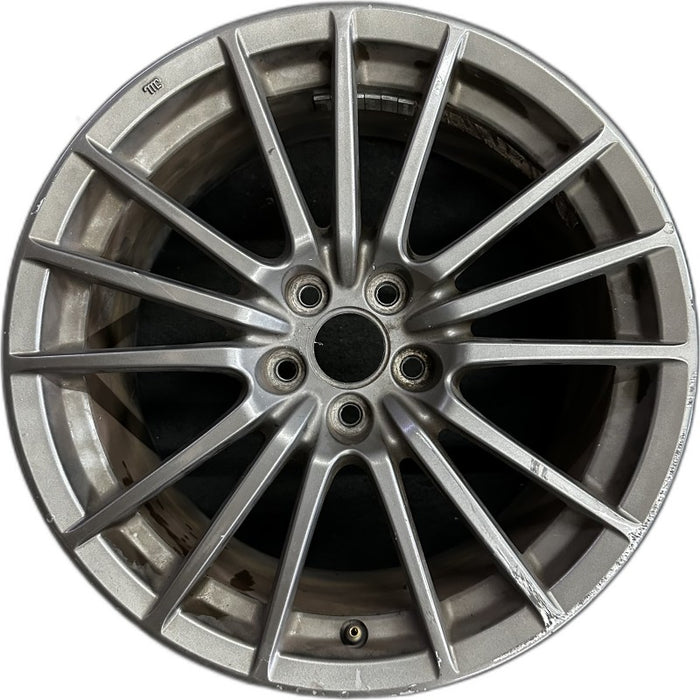 17" IMPREZA 10-11 17x8 alloy 15 spoke Original OEM Wheel Rim - Front View