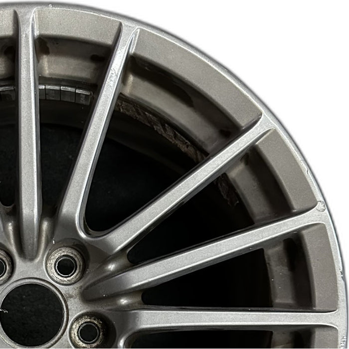 17" IMPREZA 10-11 17x8 alloy 15 spoke Original OEM Wheel Rim - Side Profile