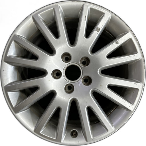 17" AUDI A4 05-09 17x7.5 , 16 spoke Original OEM Wheel Rim - Front View