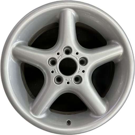17" BMW 318i 95-96 17x7.5, 5 round spoke Original OEM Wheel Rim - Front View