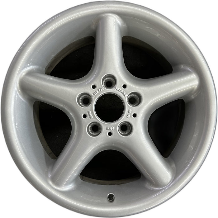 17" BMW 318i 95-96 17x7.5, 5 round spoke Original OEM Wheel Rim - Front View