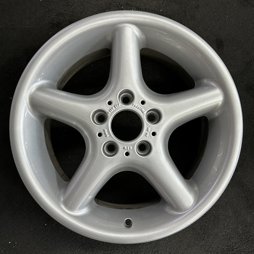 17" BMW 318i 95-96 17x7.5, 5 round spoke Original OEM Wheel Rim - Angle View