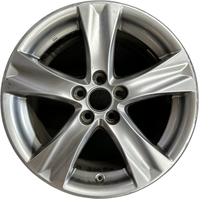 18" LEXUS IS250 11 18x8.5 , 5 spoke, grooved Original OEM Wheel Rim - Front View