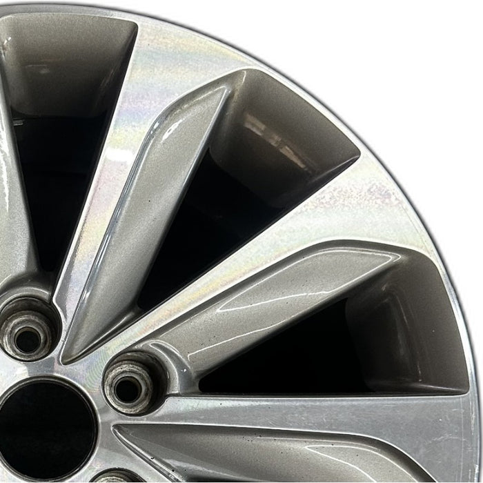 17" SONATA 15 17x7 exposed lug nuts Original OEM Wheel Rim - Side Profile