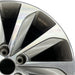 17" SONATA 15 17x7 exposed lug nuts Original OEM Wheel Rim - Side Profile