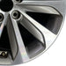17" SONATA 15 17x7 exposed lug nuts Original OEM Wheel Rim - Close-Up Detail