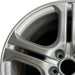18" TL 04-05 18x8 alloy silver Original OEM Wheel Rim - Angle View