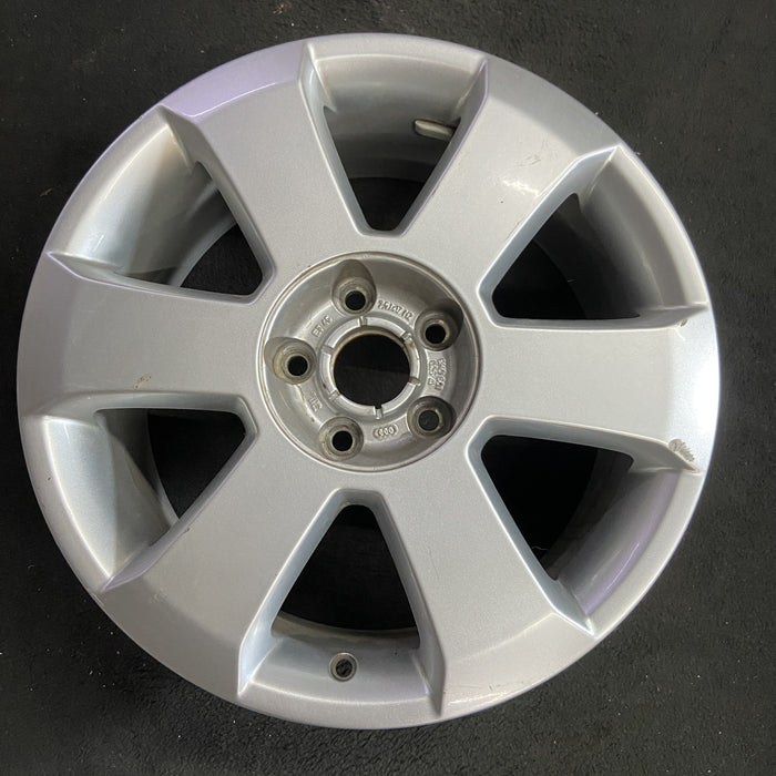 17" AUDI A4 03-05 17x7.5 , 6 spoke, Conv Original OEM Wheel Rim - Angle View