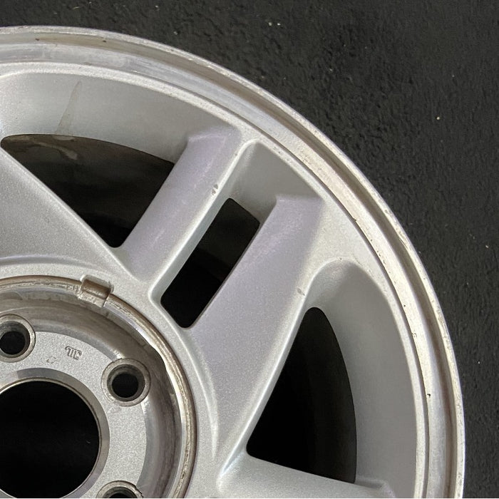 16" CAMARO 93-96 16x8 aluminum silver Original OEM Wheel Rim - Close-Up Detail