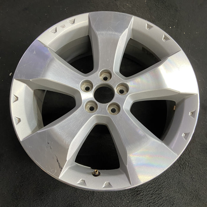 17" FORESTER 09-10 17x7 , , smooth spoke Original OEM Wheel Rim - Side Profile