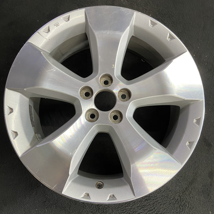 17" FORESTER 09-10 17x7 , , smooth spoke Original OEM Wheel Rim - Angle View