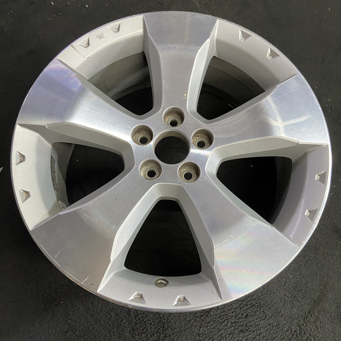 17" FORESTER 09-10 17x7 , , smooth spoke Original OEM Wheel Rim - Side Profile