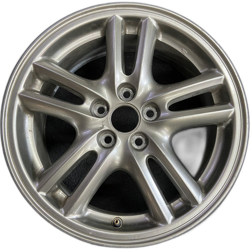 16" IMPREZA 04-05 16x6.5 , 10 spoke, peaked spoke Original OEM Wheel Rim - Front View