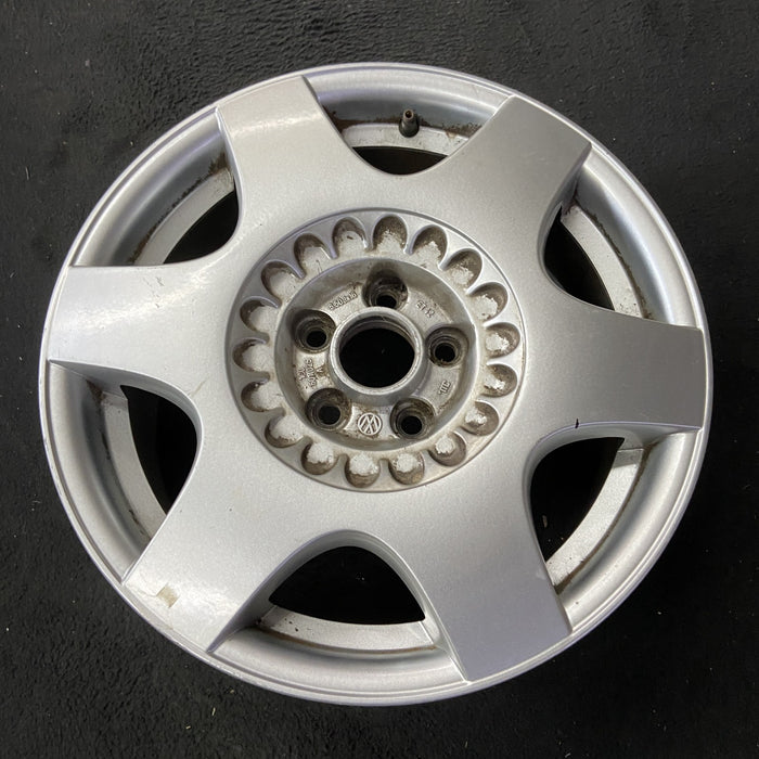 16" BEETLE 02 16x6.5, alloy, 6 straight spoke Original OEM Wheel Rim - Close-Up Detail