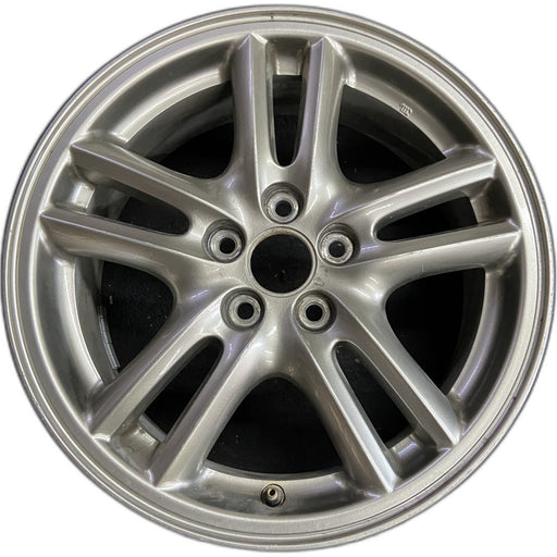 16" IMPREZA 04-05 16x6.5 , 10 spoke, peaked spoke Original OEM Wheel Rim - Front View
