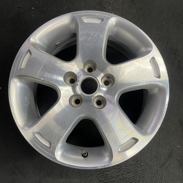 16" HHR 06-07 16x6.5, aluminum, , machined finish Original OEM Wheel Rim - Angle View
