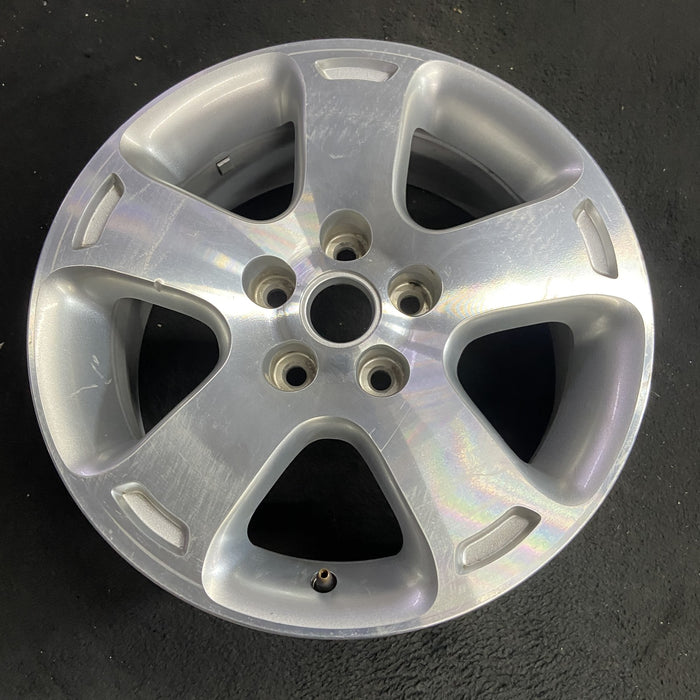 16" HHR 06-07 16x6.5, aluminum, , machined finish Original OEM Wheel Rim - Side Profile