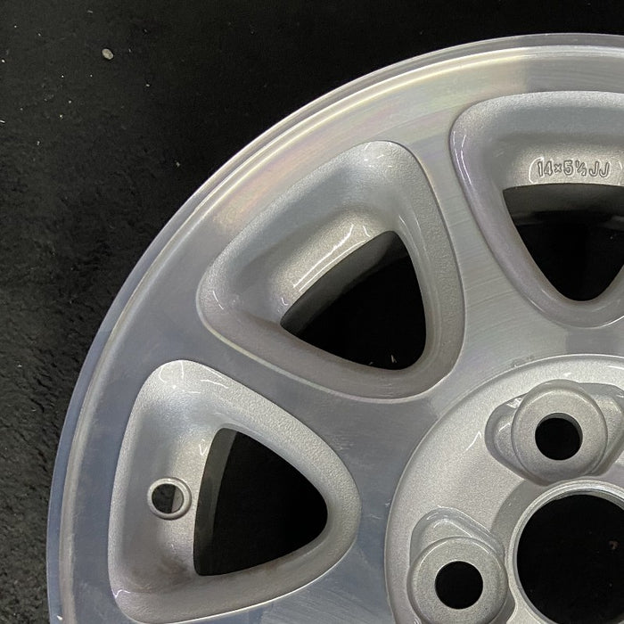 14" PRIZM 93-97 14x5.5, alloy Original OEM Wheel Rim - Side Profile