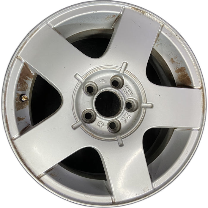 15" GOLF 00 5 lug, 15x6, alloy Original OEM Wheel Rim - Front View