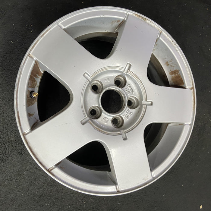 15" GOLF 00 5 lug, 15x6, alloy Original OEM Wheel Rim - Side Profile