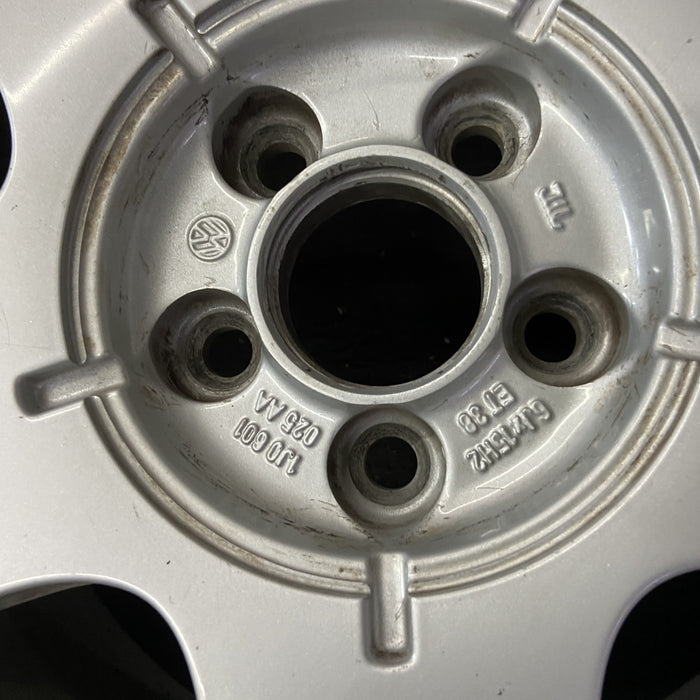 15" GOLF 00 5 lug, 15x6, alloy Original OEM Wheel Rim - Back View
