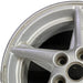 16" GRAND PRIX 99 16x6.5 aluminum 5 spoke off-set sparkle silver Original OEM - Angle View