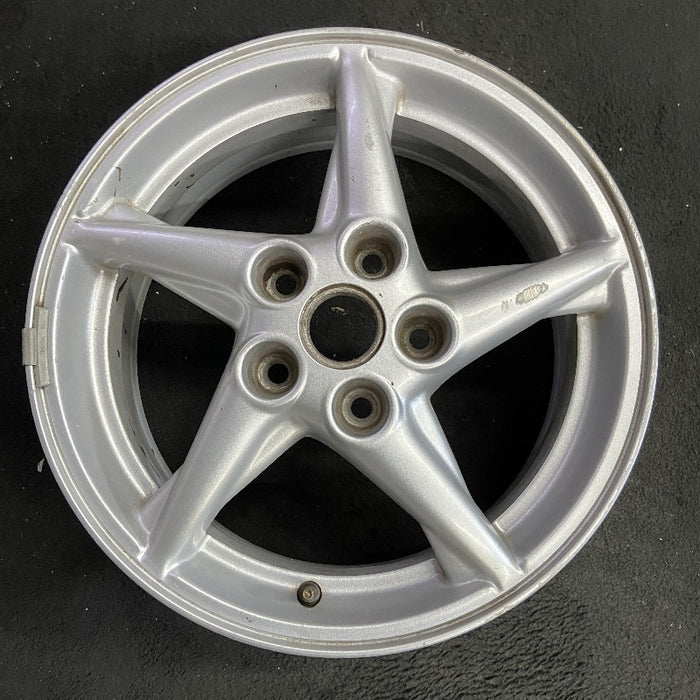 16" GRAND PRIX 99 16x6.5 aluminum 5 spoke off-set sparkle silver Original OEM - Additional View