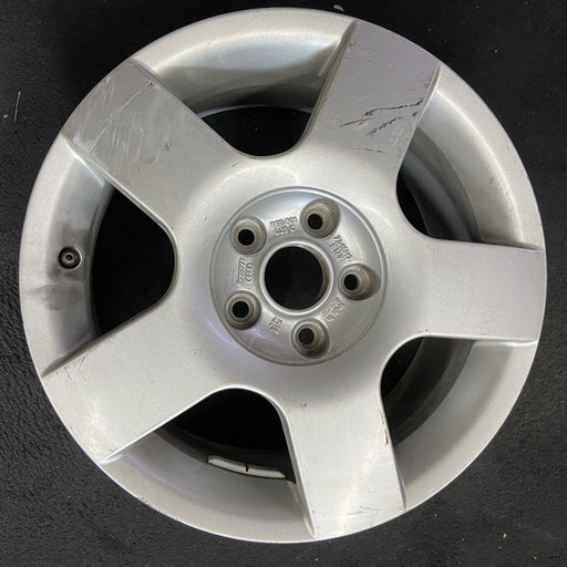 16" AUDI A4 02-05 16x7, alloy, 5 flat spokes Original OEM Wheel Rim - Angle View