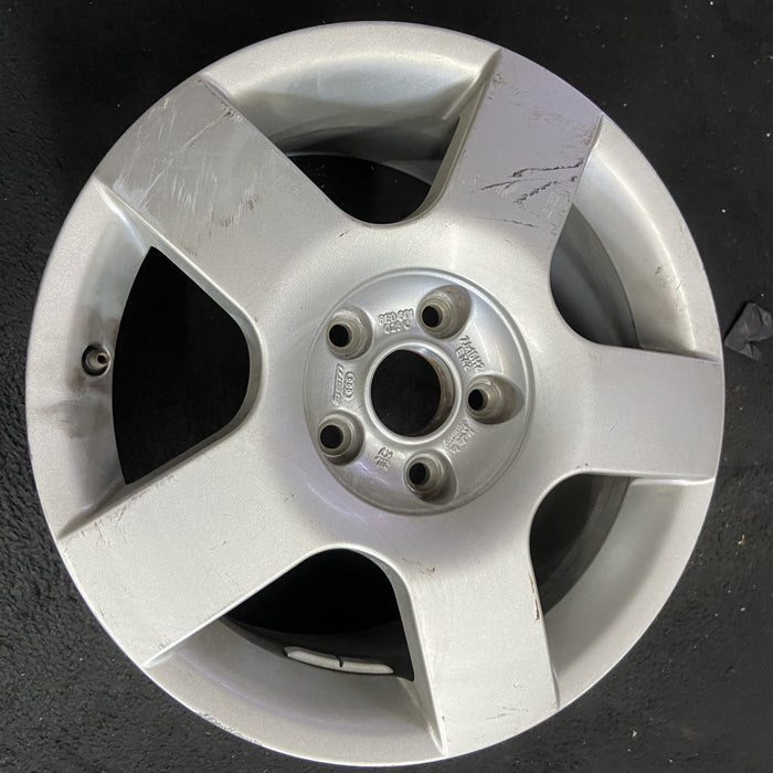 16" AUDI A4 02-05 16x7, alloy, 5 flat spokes Original OEM Wheel Rim - Side Profile