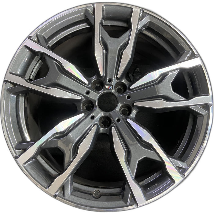 20" BMW X3 19-20 20x9.5 , 5 spoke, double spoke Original OEM Wheel Rim - Front View