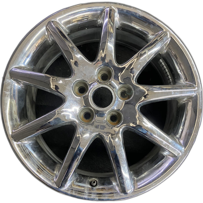 17" LUCERNE 06 17x7, , chrome Original OEM Wheel Rim - Front View