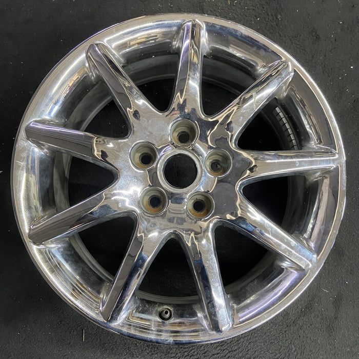 17" LUCERNE 06 17x7, , chrome Original OEM Wheel Rim - Angle View