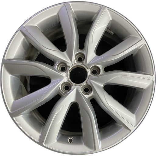 17" AUDI A3 09-13 17x7.5 , 10 spoke, angled spokes Original OEM Wheel Rim - Front View