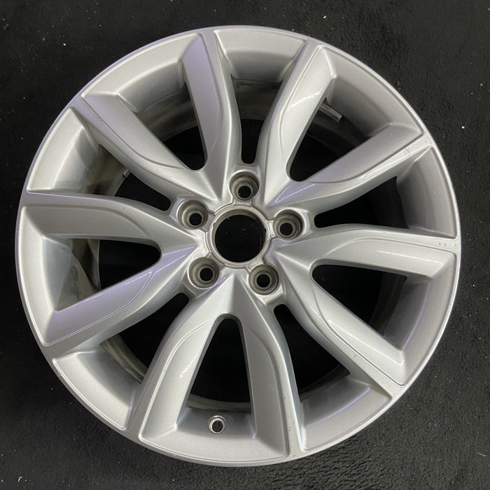 17" AUDI A3 09-13 17x7.5 , 10 spoke, angled spokes Original OEM Wheel Rim - Angle View