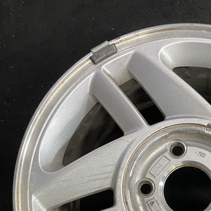 16" CAMARO 93-96 16x8 aluminum silver Original OEM Wheel Rim - Side Profile