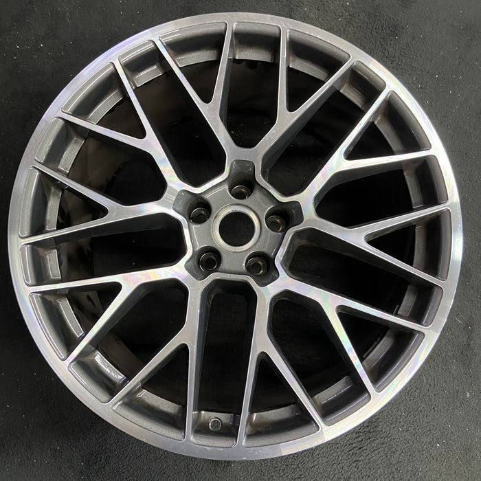 20" PORSCHE MACAN 15-16 20x10, 20 spoke, titanium finish Original OEM Wheel Rim - Additional View